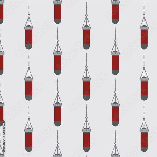 red punching bag