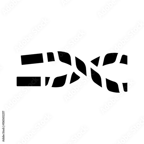 battle ropes fitness tool glyph icon vector. battle ropes fitness tool sign. isolated symbol illustration