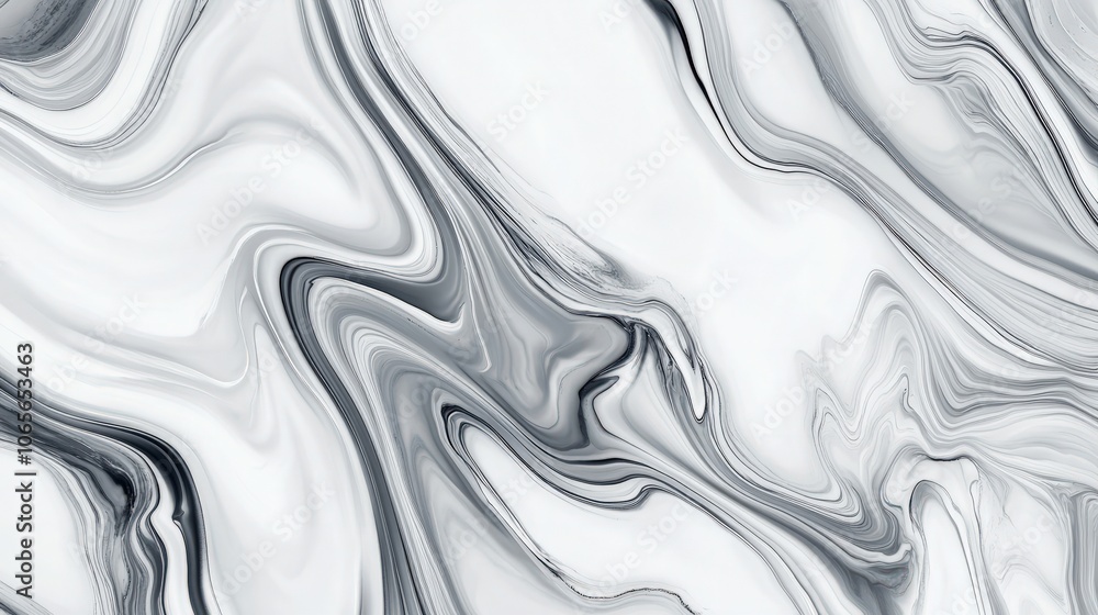 Fototapeta premium A minimalist seamless stone texture pattern with smooth, marble-like swirls in monochromatic tones, creating a sleek and sophisticated design for home decor or modern product packaging