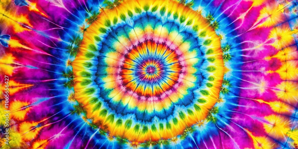 Tie-Dye Radial Abstract in Vivid Hues A Psychedelic Tapestry of Color and Texture Tie-Dye Radial Abstract in Vivid Hues A Psychedelic Tapestry of Color and Texture