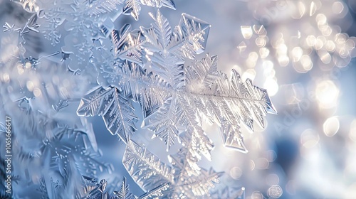Delicate, intricate snowfla...
