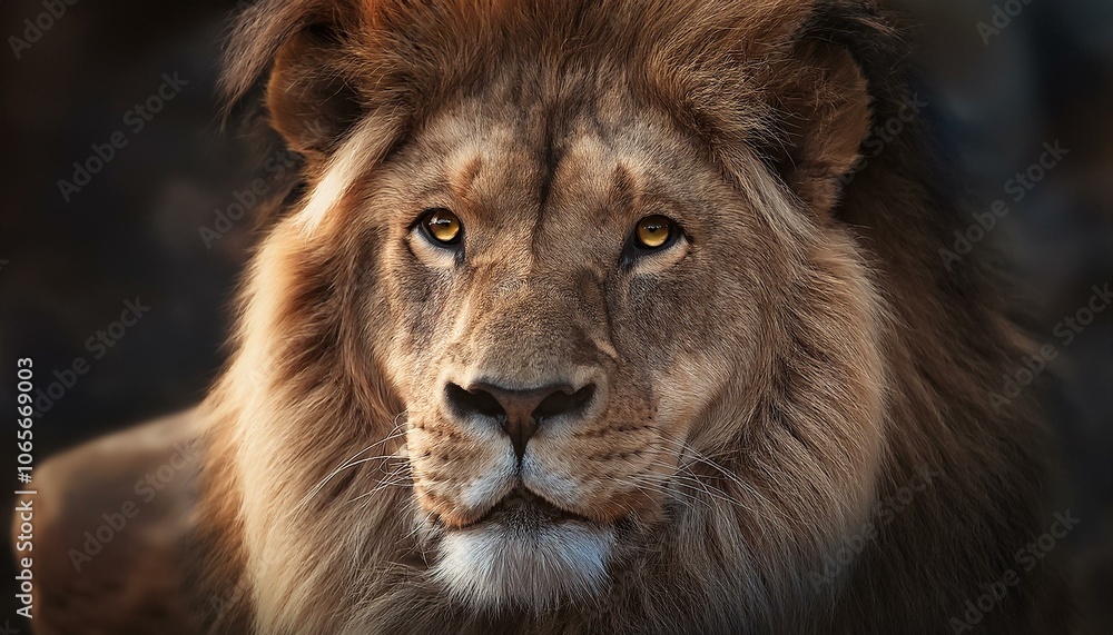 Fototapeta premium A close up of a lion