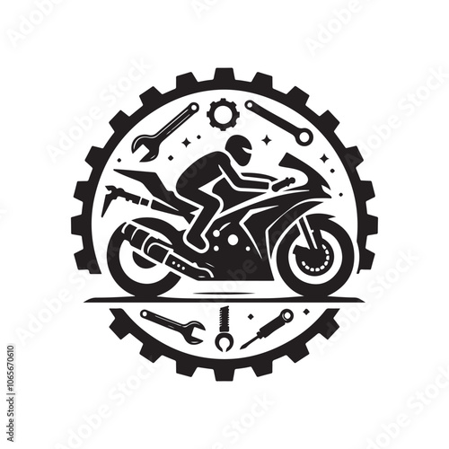 Dynamic Sportbike Silhouette Vector Illustrations for Motorsports Designs