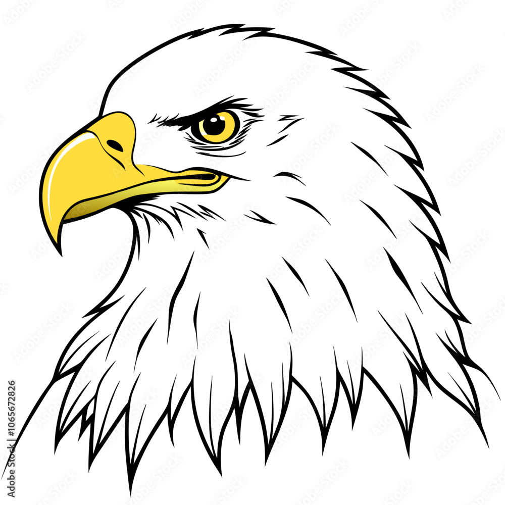 Fototapeta premium bald eagle head