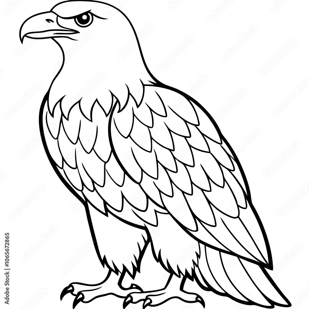 Fototapeta premium eagle on a white background