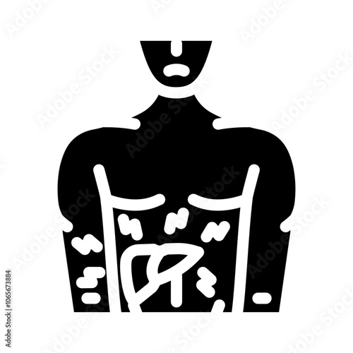 liver man disease glyph icon vector. liver man disease sign. isolated symbol illustration