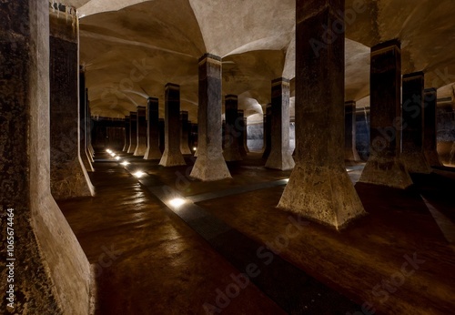 A view of the historic reservoirs on the Yellow Hill in Brno