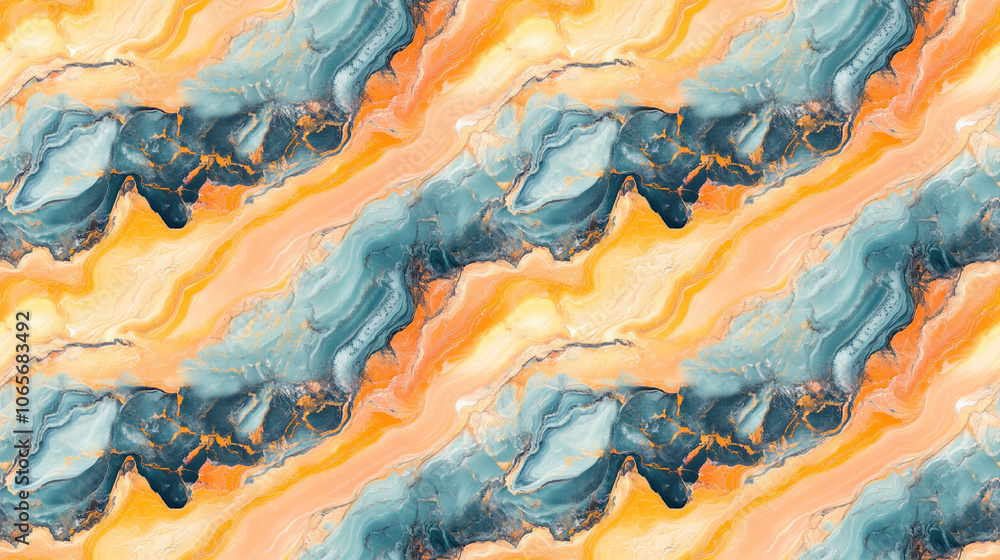 Seamless marble texture pattern with vibrant acrylic colors ideal for interior design and art projects Seamless marble texture pattern with vibrant acrylic colors ideal for interior design and art projects