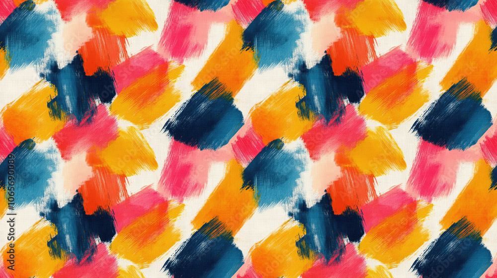 Brushed painted abstract seamless pattern featuring vibrant brush strokes perfect for textile and surface design applications Brushed painted abstract seamless pattern featuring vibrant brush strokes perfect for textile and surface design applications
