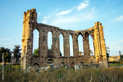 Gothic style st George of Latins church Famagusta (Magosa) Cyprus  photo