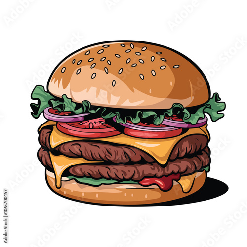 Hamburger Vector, burger vector & Illustrations	