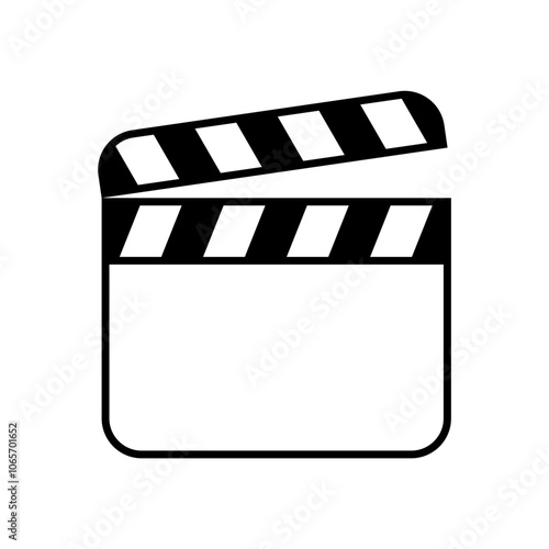 Clapper board icon. Clapper icon