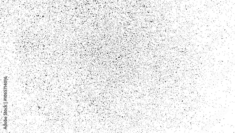 Fototapeta premium Rough grainy background with dust and distress effect. Black overlay with noise and scratch details for old. vector illustration isolated