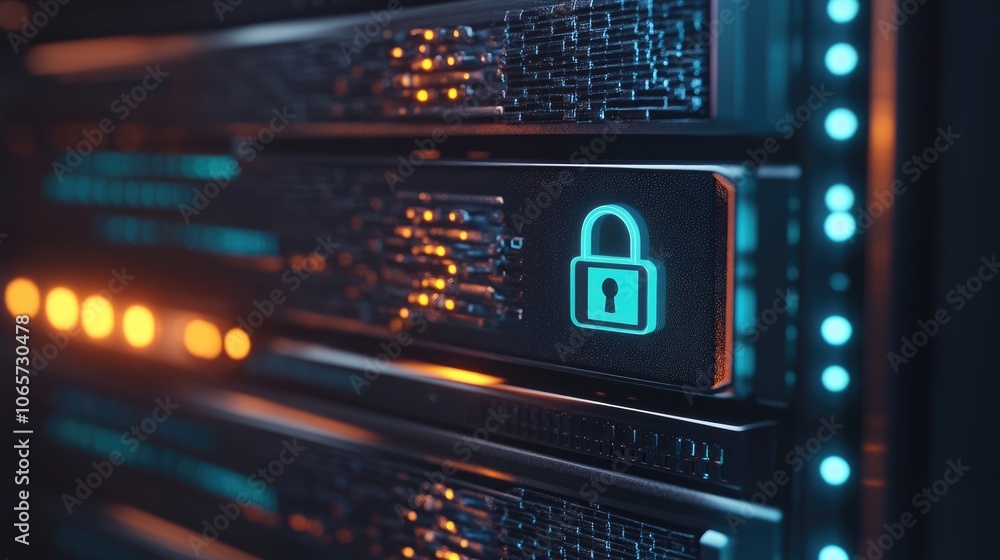 Obraz premium Enhancing data security with advanced technology solutions