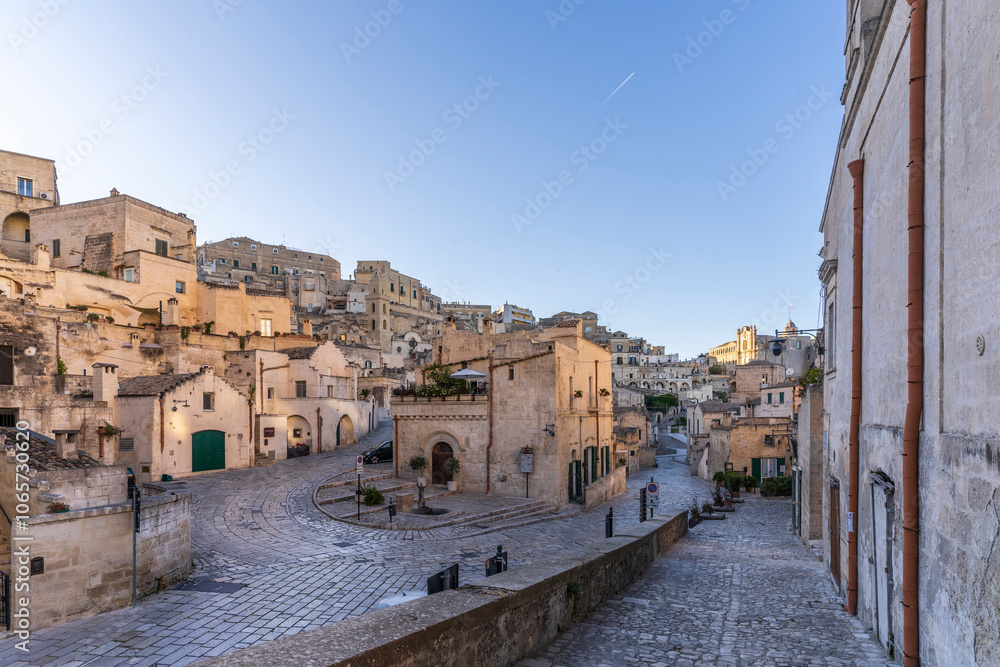 Naklejka premium Matera old town view in Italy