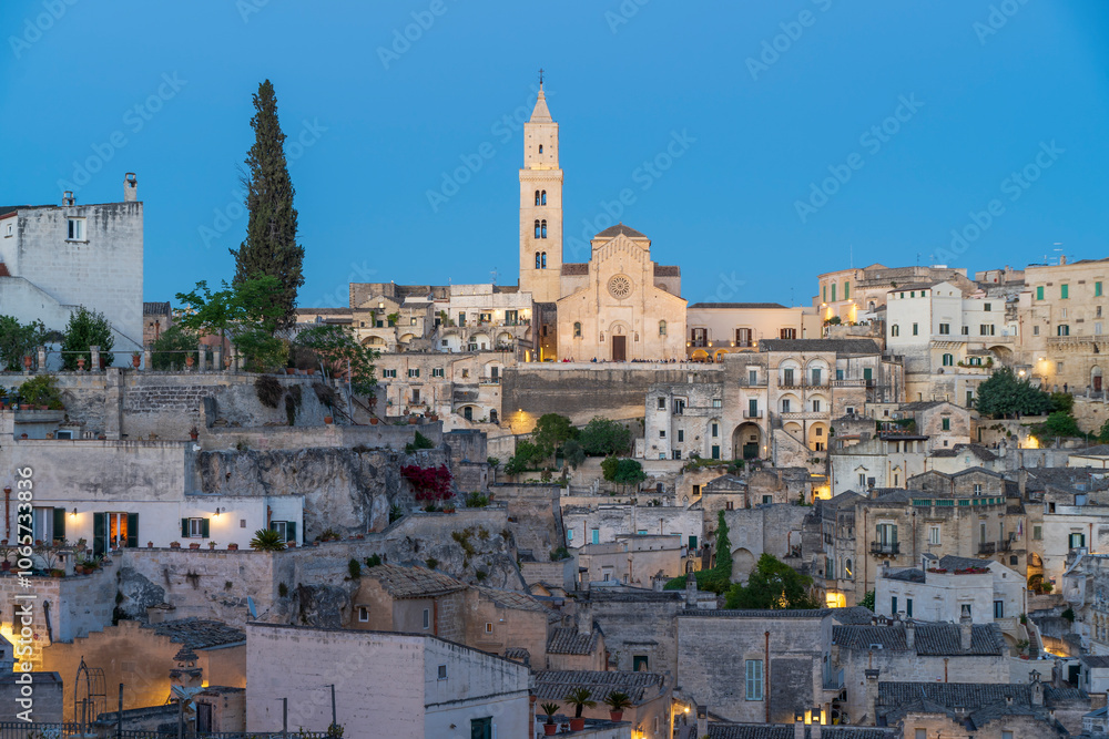 Naklejka premium Matera old town view in Italy