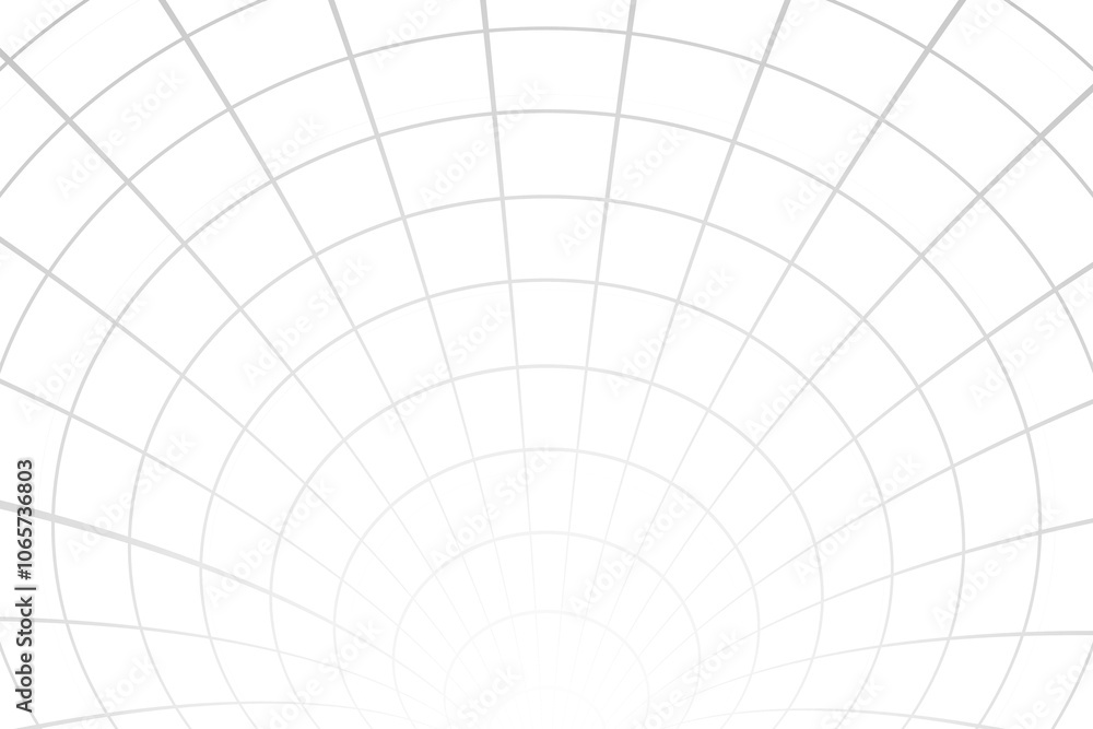 Fototapeta premium Gray Grid Lines Pattern Background. Futuristic Wallpaper. Business Banner. Perspective. Vector Illustration. Technology Backdrop. Minimal