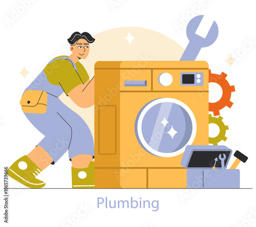 Working Professions. Flat Vector Illustration