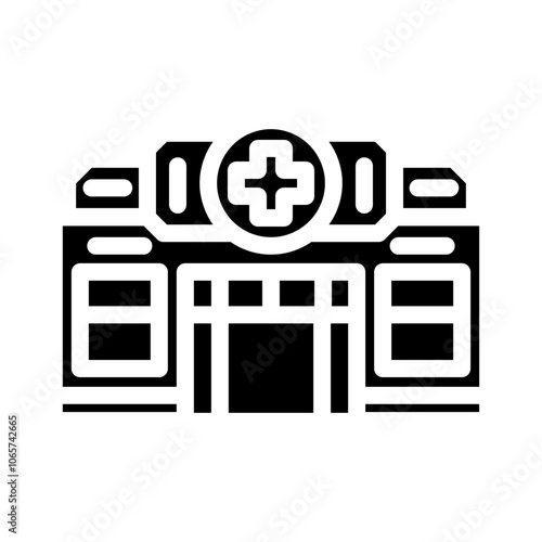 chemist shop glyph icon vector. chemist shop sign. isolated symbol illustration