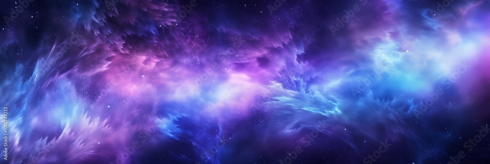 Fototapeta premium Explore a stunning and beautiful cosmic backdrop that is filled with vibrant colors and ethereal beauty, which inspires a sense of wonder and boundless imagination in everyone who gazes upon it