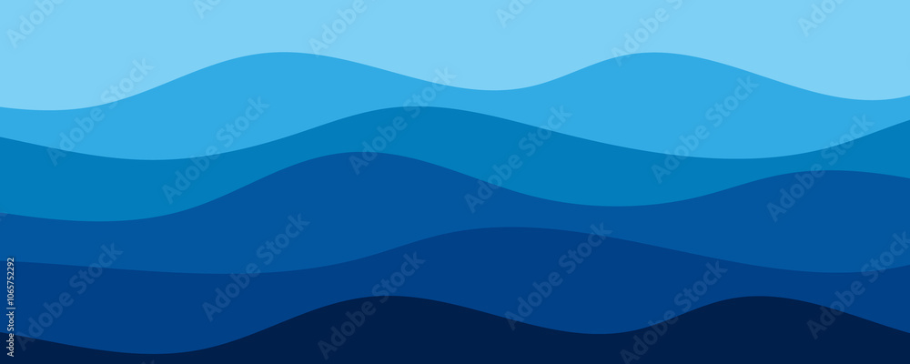 Fototapeta premium Abstract wave layer vector background illustration