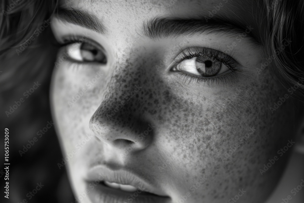 Fototapeta premium Woman with freckles