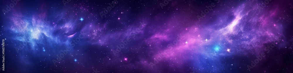Obraz premium Experience the breathtaking beauty of a celestial nebula, a vibrant region of space filled with sparkling stars, inspiring awe and wonder in the vast cosmos and its many mysteries