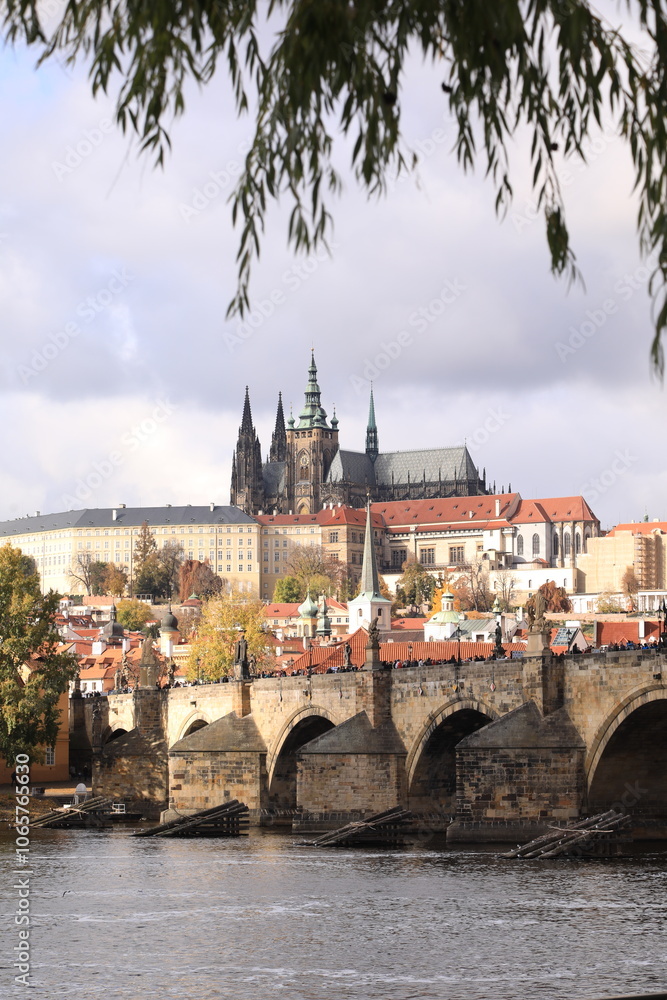 Obraz premium charles bridge, praga, praha, prague, czech republic