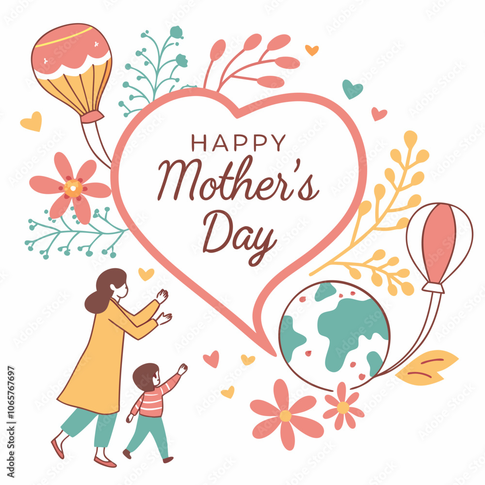 Happy 'Mother's Day' related image use as a gift card typographic vector design. Happy 'Mother's Day' related image use as a gift card typographic vector design.