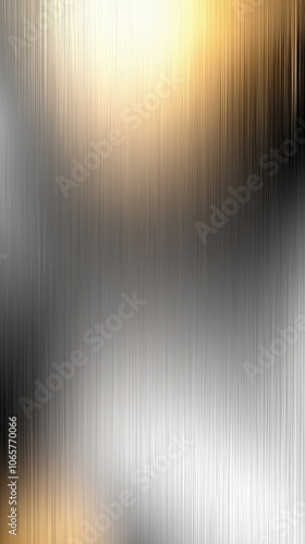 Vertical Metallic Texture with Soft Silver and Gold Sheen - made with Generative AI photo