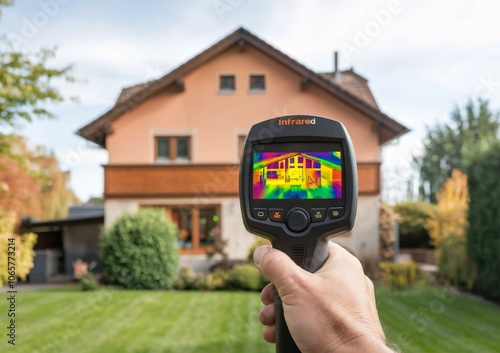 Wallpaper Mural Thermal Imaging of House Exterior  Torontodigital.ca