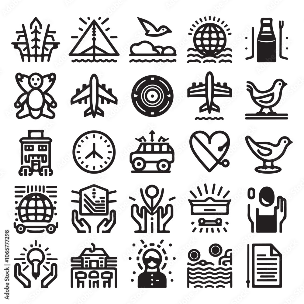 Fototapeta premium finance icons set