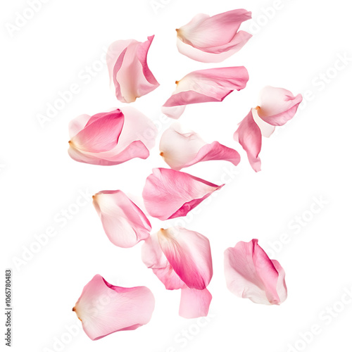 Wallpaper Mural Beautiful Purple peach petal isolated on white background Torontodigital.ca
