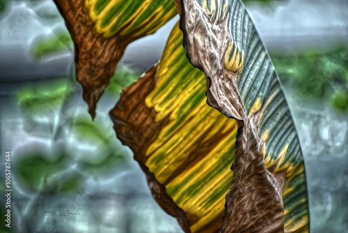 Abstract Plant Autumnal Leaf