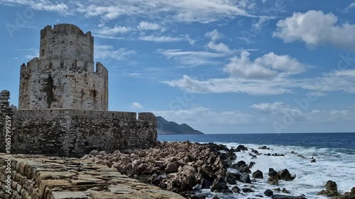 Methoni castle Venetian fort, Peloponnese, Greece