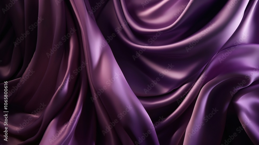 Obraz premium Smooth Purple Silk Fabric Background