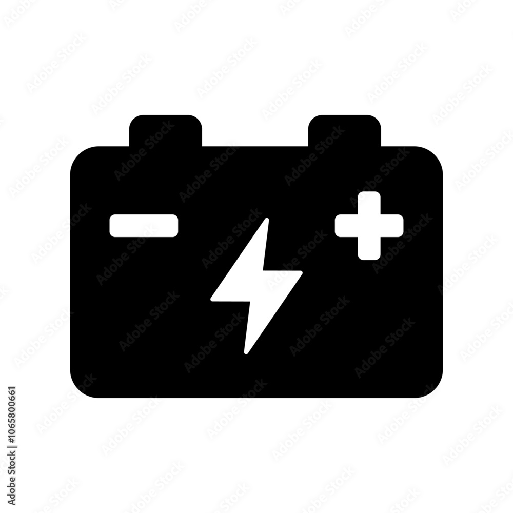 Fototapeta premium Car battery icon. Car accumulator icon. Auto battery symbols.