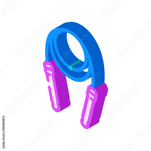 jump rope fitness tool isometric icon vector. jump rope fitness tool sign. isolated symbol illustration