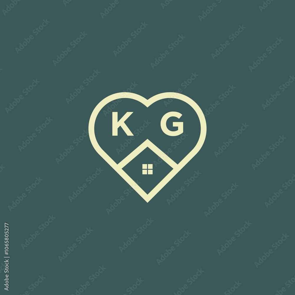 Obraz premium initial letter real estate logo design stock vector
