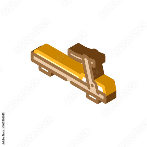 treadmill fitness tool isometric icon vector. treadmill fitness tool sign. isolated symbol illustration