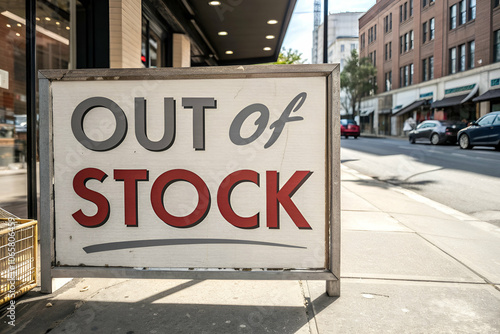 A storefront sign reading 