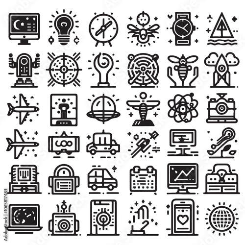 finance icons set