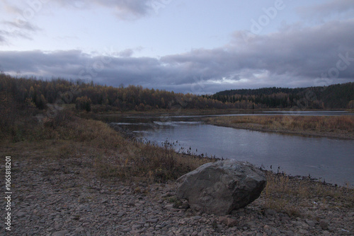 river and rock