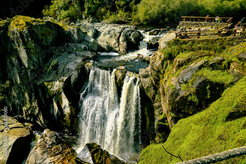 view of a waterfall in Los Arribes del Duero