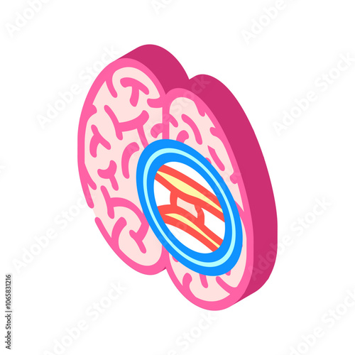 stroke man disease isometric icon vector. stroke man disease sign. isolated symbol illustration