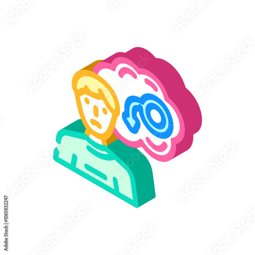 erectile dysfunction isometric icon vector. erectile dysfunction sign. isolated symbol illustration