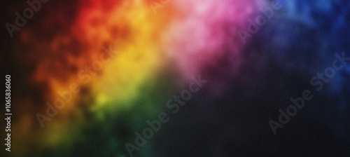 Vibrant Yellow, Pink, and Blue Gradient with Grainy Texture