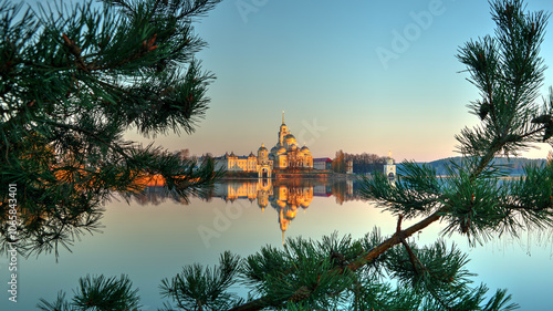 dawn near the Nilo-Stolobensky Monastery