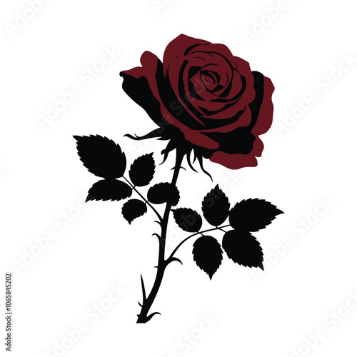 a vector illustration of a bouquet of roses