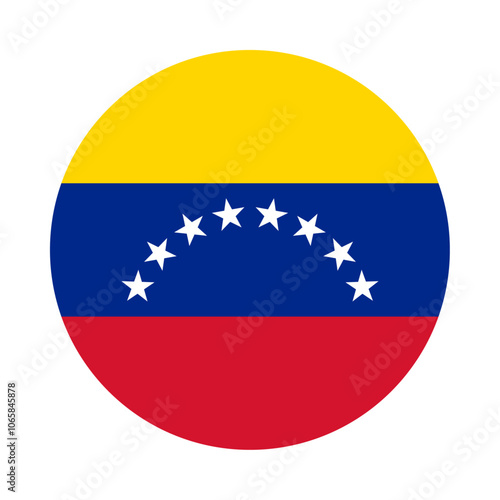 Free Download Round Venezuela flag icon - GFXLoad